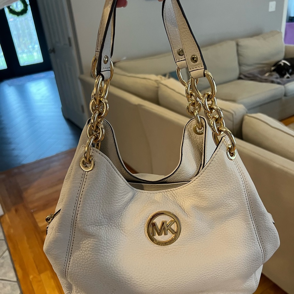 Michael Kors Cream Shoulder Bag